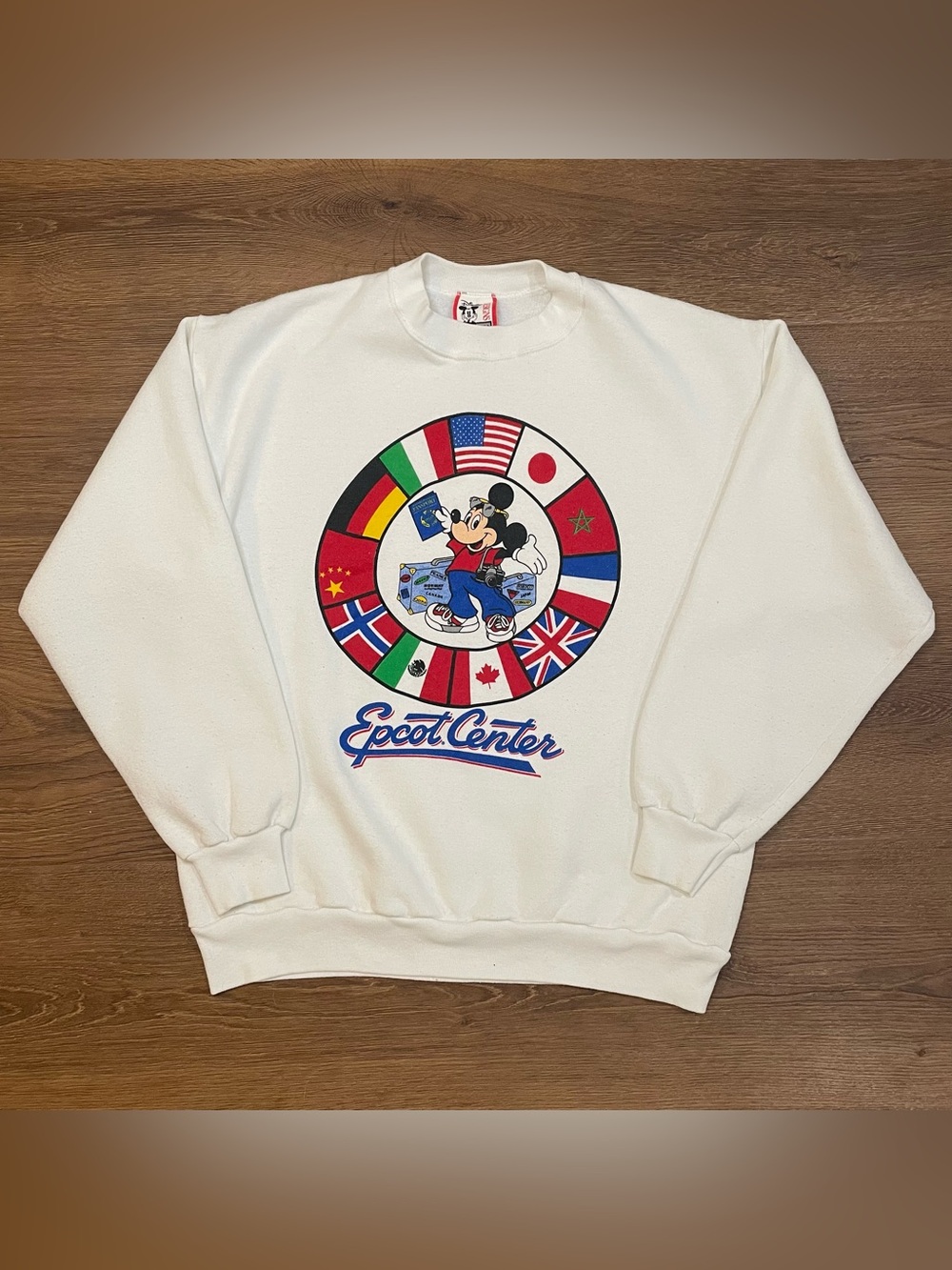Vintage Disney Mickey Mouse Epcot Center Crewneck Sweatshirt Women’s Medium